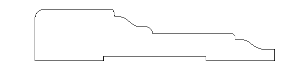 Tudor pine casing profile