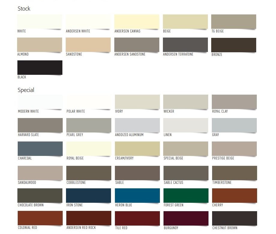 The TremGlaze U1600 colour range