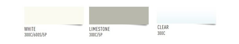 The three standard TremFlex 834 colours