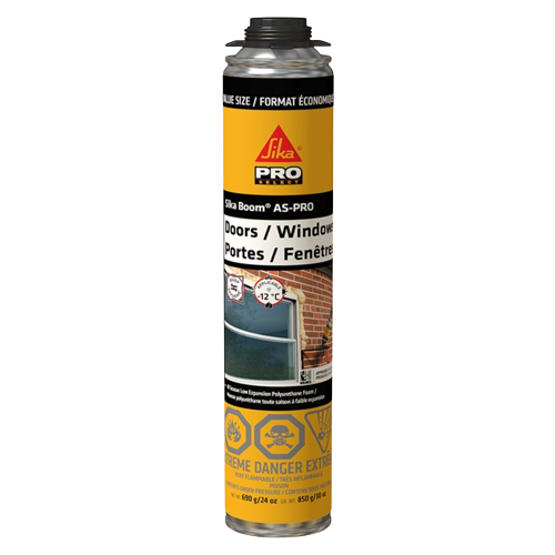 A can of SikaBoom AS-PRO polyurethane foam