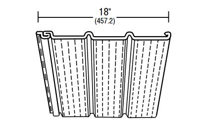 Soffit 3 Panel Vented