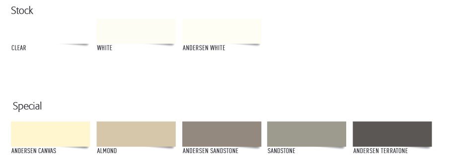 The TremGlaze SA1100 colour range