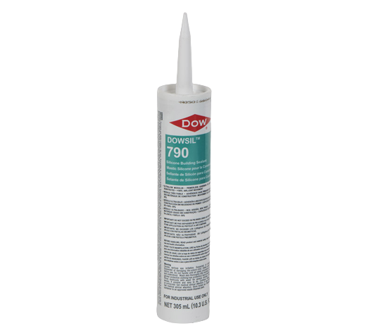 A tube of DOWSIL 790 silicone building sealant