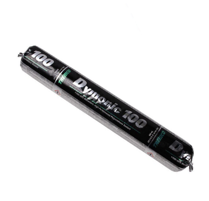 A tube of Tremco Dymonic 100 sealant