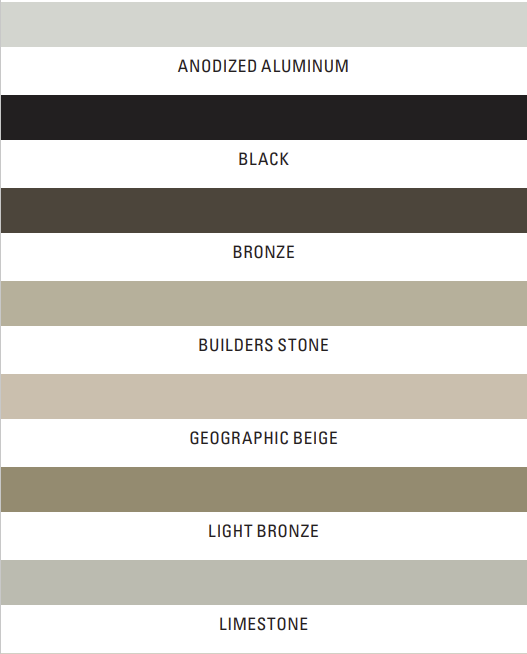 Tremsil 400 colour chart, first half