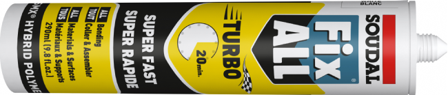 Soudal Fix All Turbo adhesive sealant cartridge