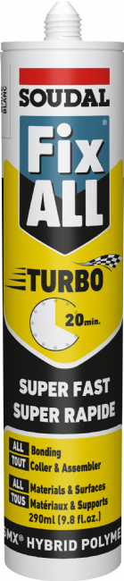 Soudal Fix All Turbo adhesive sealant cartridge