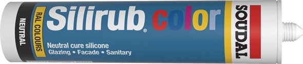 Soudal Silirub Color RAL silicone cartridge